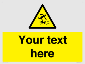 Custom warning thin ice